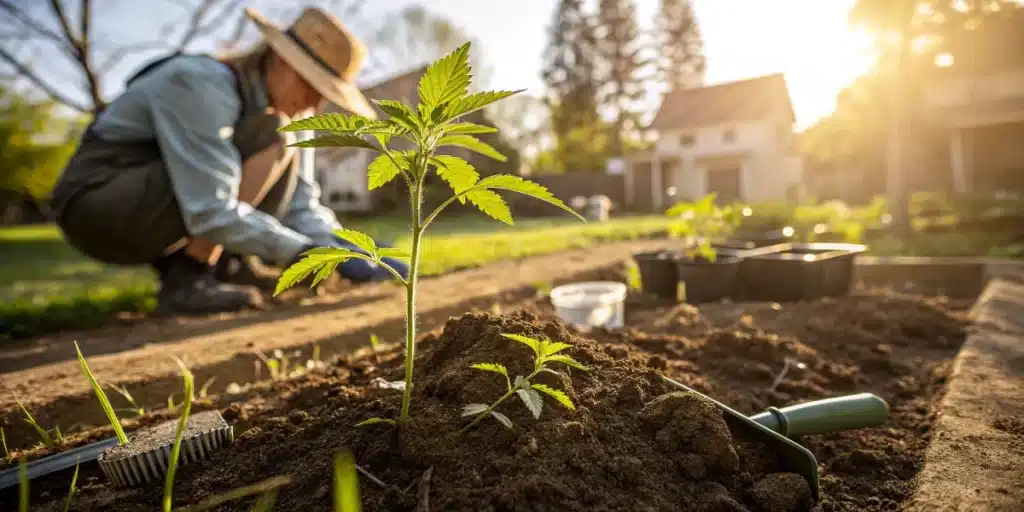 Transplanting Cannabis Seedlings Outdoors