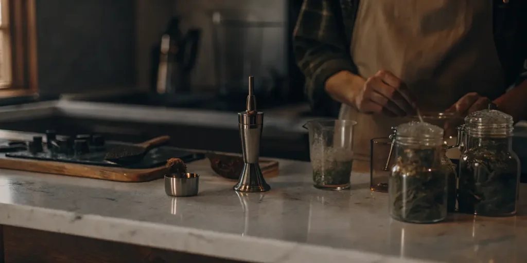 Cannabis-Infused Product Preparation in a Home Kitchen