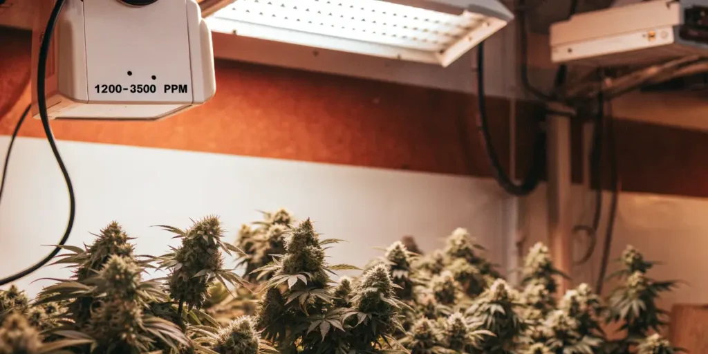 CO2 Enrichment in a Cannabis Grow Room