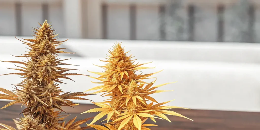 Mature Cannabis Buds Close-Up