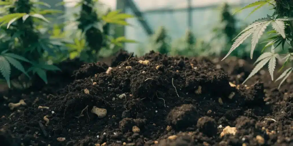 Rich Living Soil for Cannabis Plants
