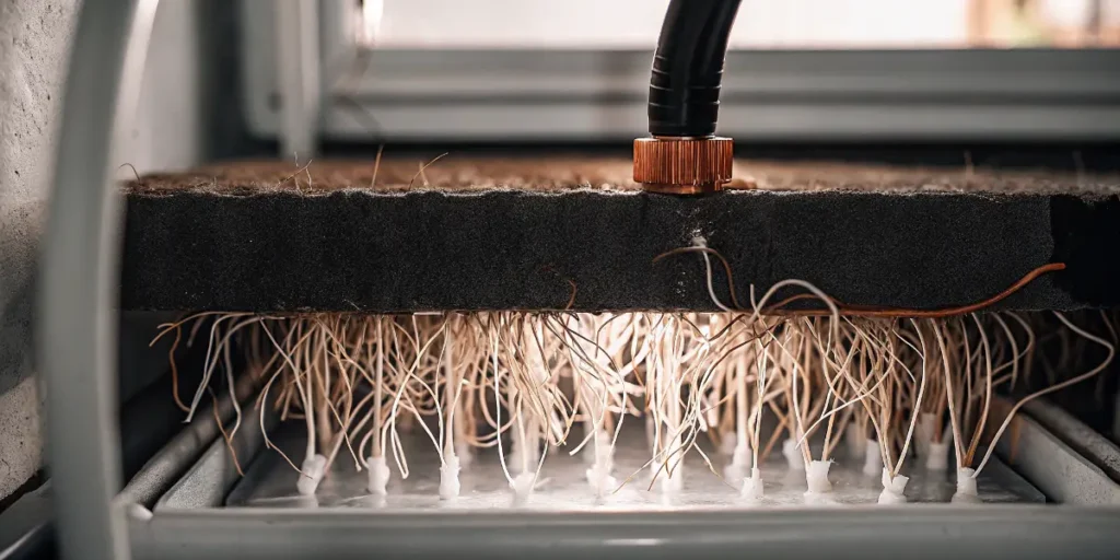 Wick Hydroponic System Root Irrigation