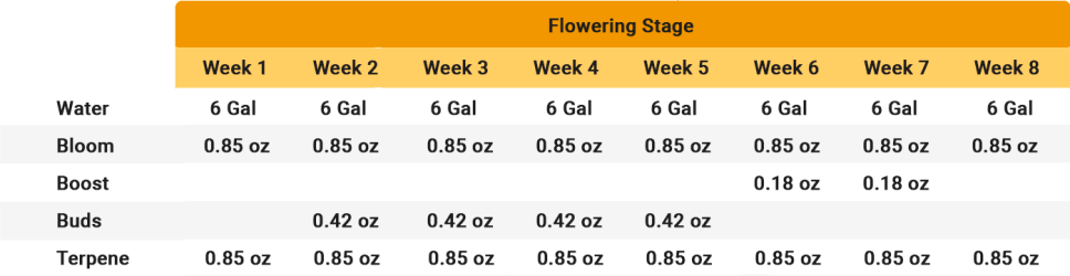 flowering stage flowering stage